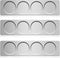 CHENGU 3 Pieces Stainless Steel Wall Plate Base Wall Mounted Base for Home