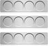 CHENGU 3 Pieces Stainless Steel Wall Plate Base Wall Mounted Base for Home