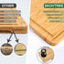 Small Bamboo Cutting Boards for Kitchen, Small Cutting Board with Built-in Handle for Camping Cutting Board, Juice Groove for Fruits Chopping, Mini Lightweight Cutting Board by Skovtree