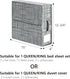 SheetCube 2 Pack Foldable Bed Sheet Organizers and Storage, Linen Closet Organizer Folder with Window & Label