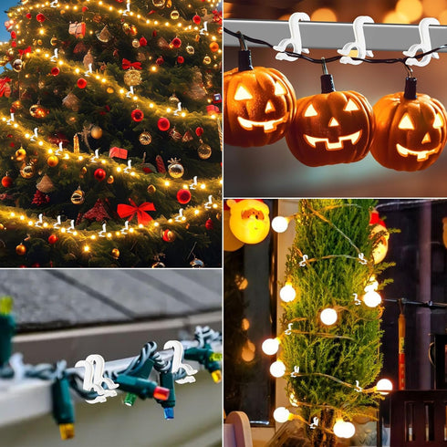 Clips,150 PETKNOWS Holiday Light pcs Holiday Light Clips Outdoor Lights Hooks for Christmas Party Light Strings Outdoor