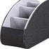 Ayunga 5 PU Leather Remote Control Holder,TV Remote Caddy with Compartments,Bedside Table and Desktop Supply