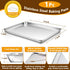 P&P CHEF 9 Inch Baking Sheet Pan with Rack Set, Stainless Steel Cookie Sheet for Oven Use