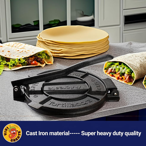 Vivicreate Tortilla Press, Dough Maker, Flour Tortilla Press, Quesadilla Maker, 10 Inch Tortilla Press