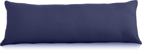 EVOLIVE Ultra Soft Body Pillow Cover, 21"x54" with Hidden Zipper Closure in Navy