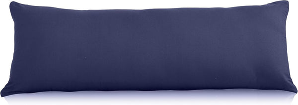 EVOLIVE Ultra Soft Body Pillow Cover, 21"x54" with Hidden Zipper Closure in Navy