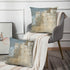 Grey and Beige Abstract Art Pillow Cover, Modern Decorative Throw Cushion for Bedroom Sofa, Set of 2