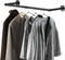 Industrial Pipe Wall Mounted Clothing Rack, Heavy Duty Space-Saving Garment Bar Rack, Detachable Multi-Purpose Hanging