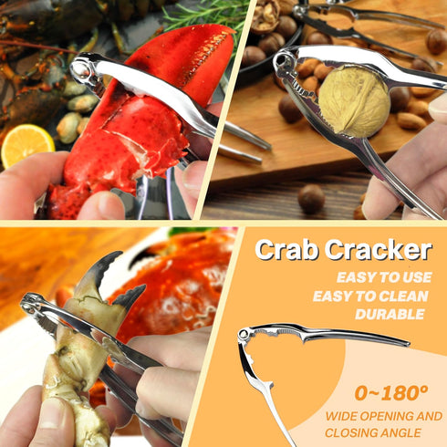 MCTGRVE Tools21-piece Set 4 4 4 4 4 1 Set Crab Crackers and Seafood Tools includes Crab Crackers, Lobster Shellers