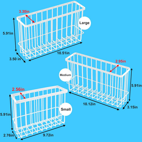 FHJP 3Pcs, 2 3 Cabinet Door Organizer Foil and Plastic Wrap Organizer with Sponges, Cabinet Door Storage with Caddy