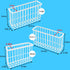 FHJP 3Pcs, 2 3 Cabinet Door Organizer Foil and Plastic Wrap Organizer with Sponges, Cabinet Door Storage with Caddy