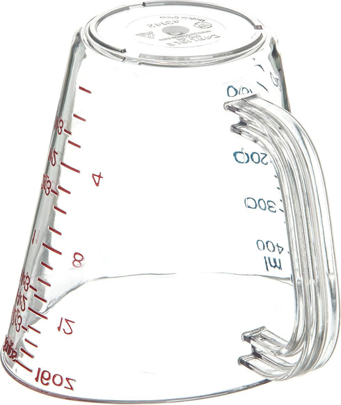Carlisle FoodService Products Commercial Plastic Measuring Cup, 1 Pint, Clear, Model 4314207