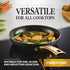 Farberware 8.25 Inch Forged Induction Ceramic Nonstick Frying Pan/Skillet, Dishwasher Safe, All Stovetops, Black and