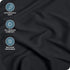 Bare Home Fitted Bottom Sheet, Queen Size, Premium 1800 Microfiber, Ultra-Soft, Deep Pocket, Black