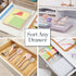 STORi SimpleSort 2-Piece Stackable Clear Drawer Organizer Set, 12" x 9" x 2" Rectangle Trays