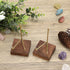 Hipiwe 2Pcs Wooden Base Display Stand, Adjustable Metal Arms for Decorative Plates, Display Easel Holder