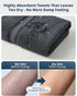 Set 6 100% 2 2 2 LANE LINEN Luxury Bath Towels - Piece, Cotton, Quick Dry, Soft & Absorbent, Zero Twist - Bath Towels