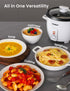 COMFEE' Rice Cooker, 6-Cup Cooked/3-Cup Uncooked, One Touch, Removable Non-Stick Bowl, White for Soups, Stews, Grains &