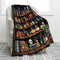 Jekeno Bookshelf Books Blanket Gifts for Women Men Kids Boys Girls Dad