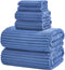 6-Piece Bath Towel Set(30"x60"), 2 Large Bath Towel Sheets, 2 Hand Towels