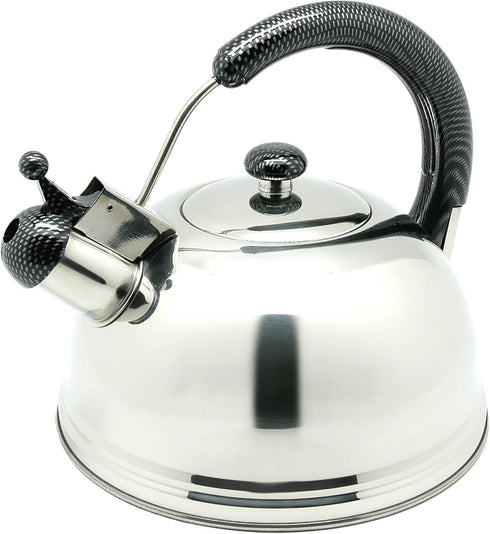 Creative Home Cobra 2.7 Qt Stainless Steel Whistling Teakettle