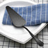 LIANYU 5-Piece Matte Black Serving Utensils Set, Stainless Steel Serving Set with Spoon, Fork, Flatware for Buffet