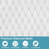 Polecasa Heavy Duty Diamond Mesh Laundry Bags with Drawstring Closure and ID Tag, Large Laundry Hamper Liner, Washable