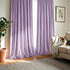 84 Inch (2 NICETOWN Lilac Purple Pom Pom Velvet Curtains Length for Nursery & Kids Room - Room Darkening Drapes Thermal