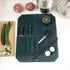Denifiter Heavy Duty Waxed Canvas Chef Knife Storage Roll Bag, Waterproof and Durable (Dark Green)