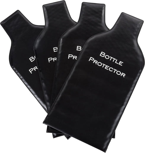 Reusable Wine Bottle Protector (4 Pack) - Double Air Bubble Cushion Bags for Safe Travel - Great Gift for Wine Lovers