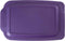 Replacement Lid Cover for Pyrex 3 QT Glass Baking Dish, Casserole Container 233-PC (Purple)