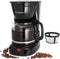 Mixpresso 12 Cup Coffee Pot, Auto-Off & Reusable Filter, Large Drip Coffee Maker with Borosilicate Glass Carafe