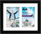 Americanflat 4x6 Double Picture Frame, Shatter-Resistant Glass, Fits Two 4x6 Photos or One 8x10, Black