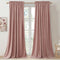 StangH Pink Velvet Curtains for Nursery Bedroom, Room Darkening Privacy Protect Window