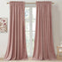 StangH Pink Velvet Curtains for Nursery Bedroom, Room Darkening Privacy Protect Window