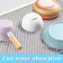 2 Pack Microfiber Dish Drying Mat 24*17 inch, Absorbent Dish Drainer for Kitchen Counter, Sinks, Draining Racks (Gray)