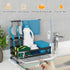304 Godboat Kitchen Sink Organizer with Brush Rack, Stainless Steel Dish Soap Dispenser, Sponge Holder for Kitchen