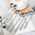 Long-handled Ice Tea Spoon, Cocktail Stir Spoons, Stainless Steel Coffee Spoons, Ice Cream Scoop Set of 8 (Silver)