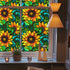 Decorative Window Privacy Film, Stained Glass Window Clings, Anti-UV Frosted Tinting Film, Non-Adhesive, 17.7" x 39.5"