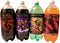 4 Soda Bottle Labels for Fantasy Themed Party - 7" x 6" Sticker Set with Orc, Dwarf, Elf, and Dragon