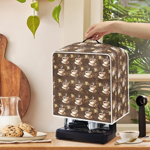 Coffee Design Blender Cover, Anti Fingerprint Polyester Dust Proof Kitchen Tool, Stain Resistant