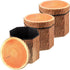 Amylove 3 Pack Tree Stump Storage Stool 12 x 12 Inch Stool