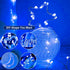 12Pack 7ft 20 3 Fairy Lights Battery Operated, LED Modes Speed Twinkle Mini String Lights Waterproof Silver Wire