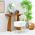 16.5" 11.8" 18" Wimarsbon Storage Ottoman, Vanity Stools with Metal Legs, x x Modern Faux Mink Fur Footstool, Makeup