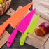 Jovitec 8 Pcs Kid Cooking Knife Set, Children's Safe Chef Nylon Knives with Plastic Serrated Edges for Cutting Fruit