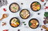 FULING 32 oz 50 ct Round Meal Prep Containers, Disposable Plastic Food Storage Lunch Boxes with Lids, BPA Free