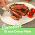 Round Cutting Board Plates, 10 inch with Juice Grooves, Durable BPA-Free & Dishwasher Safe, Ideal for Slicing