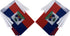 ZXvZYT Haiti Haitian Flag Banner String, Small Mini Haiti Pennant Flags for Grand Opening, National Sports Events,