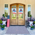 4th 27.5"x43" Summer 27.5"x43") CAINANEL Blue and White Striped Rug of July Door Mat Front Porch Rug Independence Day