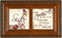 Petite Music Box, Cottage Garden Sister Ribbon, Plays That's What Friends are for, Woodgrain Rope Trim